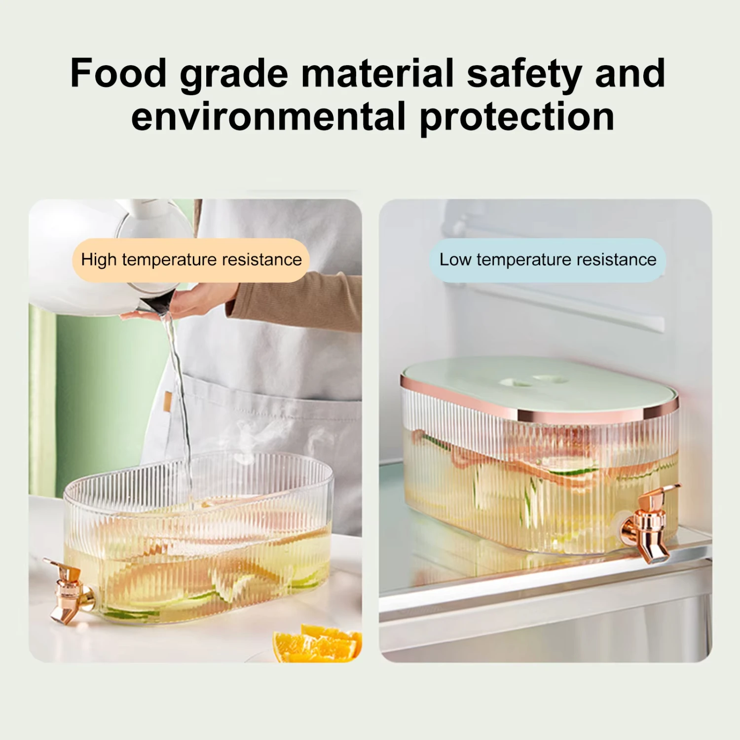 Большой холодный чайник, холодильник с краном, бутылка лимонада, посуда для напитков, чайник, горшок, диспенсер для напитков, кувшин для прохладной воды, ведро Xaomi