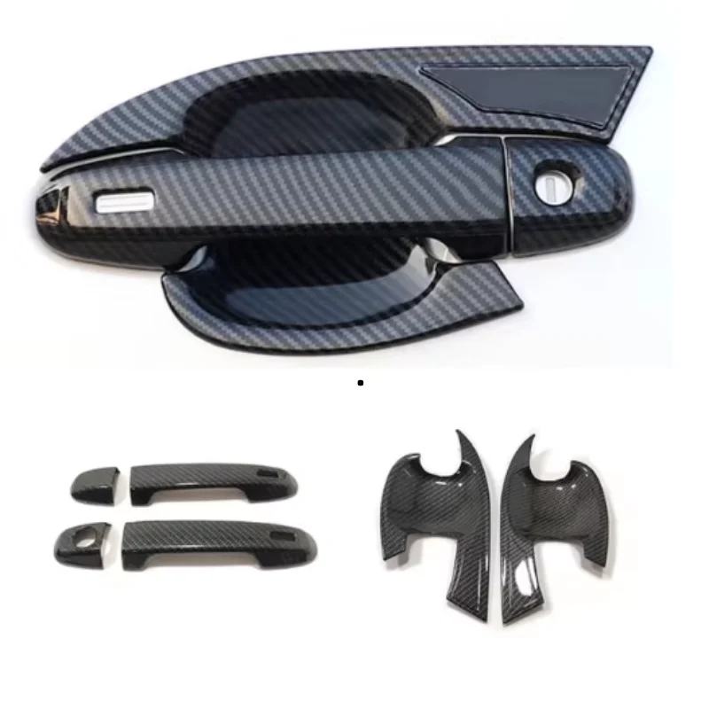 

Car Front Rear Door Handle Bowl Cover Protective Trim Carbon Fiber Stickers for Toyota CHR C-HR 2017-2021 Accessories