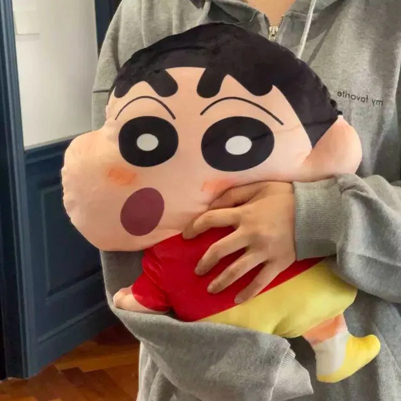 

New Genuine Crayon Shin chan Plush Doll Cute Little White Doll Pillow Sleeping Left Guard Door Car Anime Pillow Toys for Kids