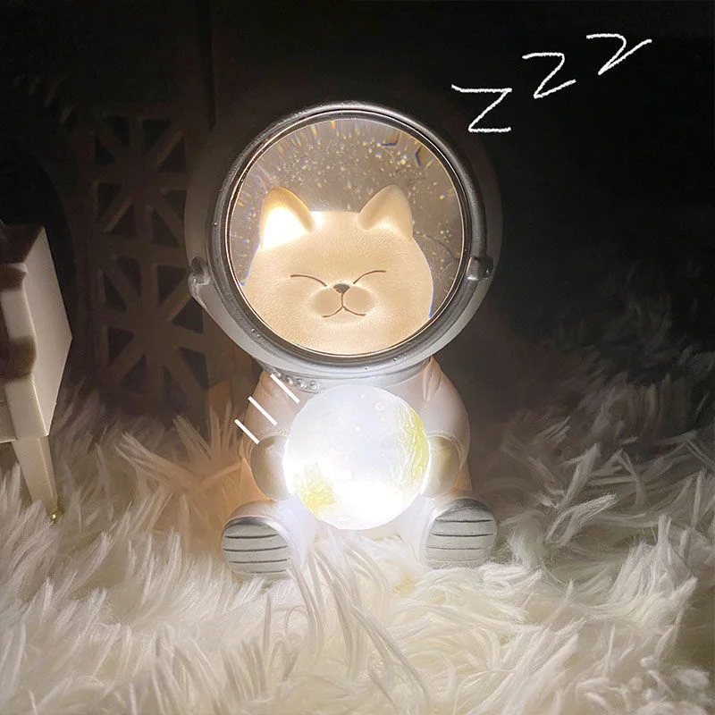 Galaxy Star Astronaut Night Light Cute Animals Lamp For Kids Bedroom Decor Gift Table Light Space Man Decoration Latern