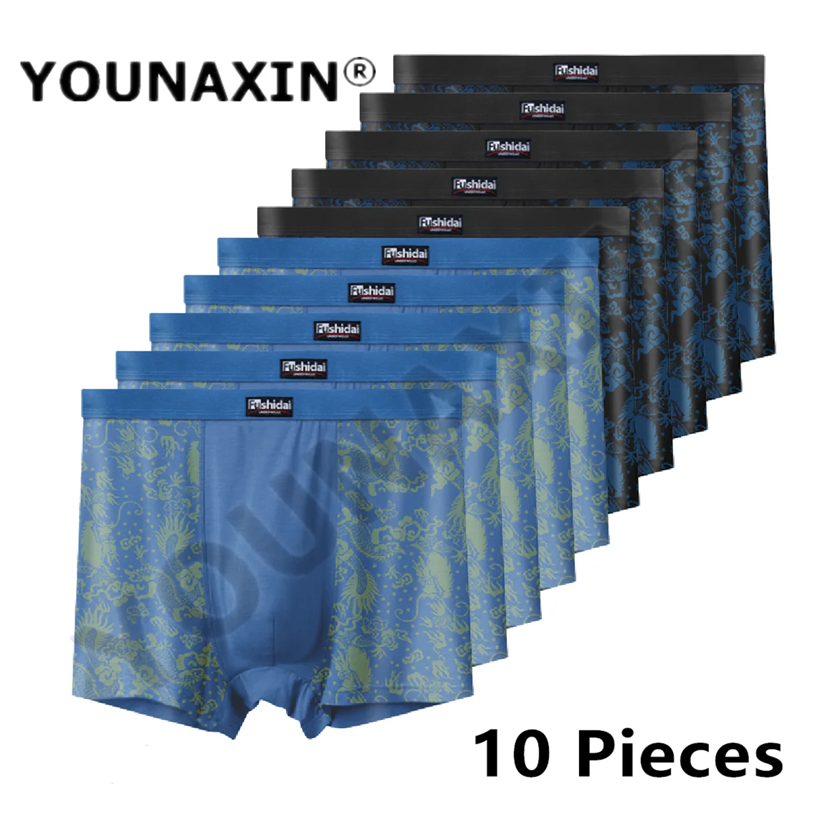 10 Pcs Men Big Size Underwear Panties Boxer Oversize Underpants Breathable Undies Shorts Plus size 3XL 4XL 5XL 6XL7XL8XL9XL10XL