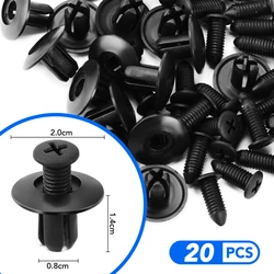 20pcs 8mm Hole Rivets Screw Car Fastener Clips For Infiniti Q50 FX35 QX30 G37 Q70 QX70 G35 Q60 QX50 ESQ QX80 Q30 EX JX35
