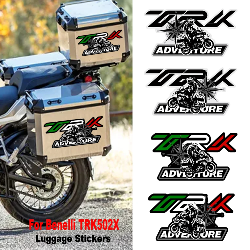 

Motorcycle Top Box Side Trunk luggage case Pannier stickers decoration PVC Decals kit For Benelli TRK502X TRK 502X Adventure