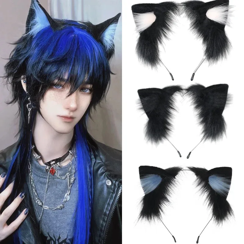 

Handmade Anime Plush Cat Ears Hair Accessory Three-dimensional Cute Cat Hairband Lolita Cosplay Comic Exhibition Animal Ears