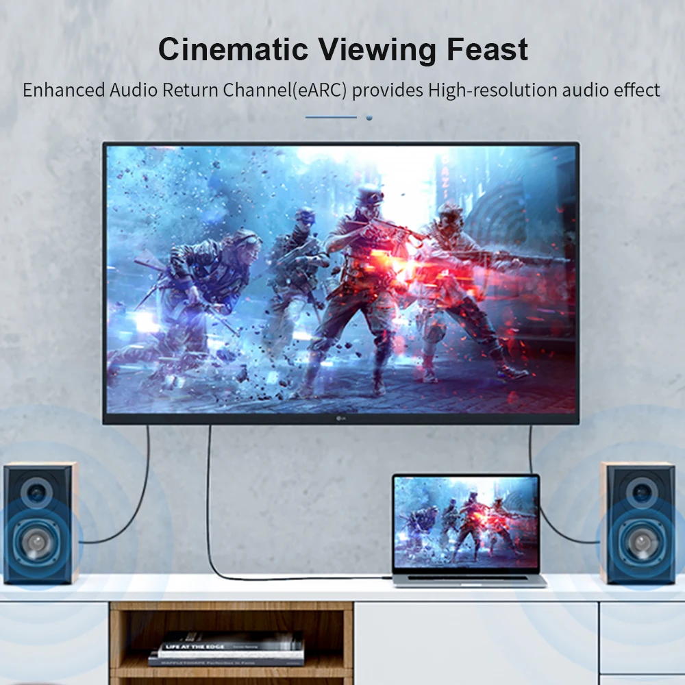 4K 8k/60Hz HDMI 2.1 48Gbps 4k/120Hz HDMI 2.0 Fiber Optical Cable Ultra HD High Speed 10M 15M 20M 30M 50M For TV Projector view 6