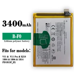 B-F0  Replacement Battery For Vivo V11 Pro X21S 1804 1806 1814 High Quality Mobile Phone Board 3400mAh Built-in Batteries