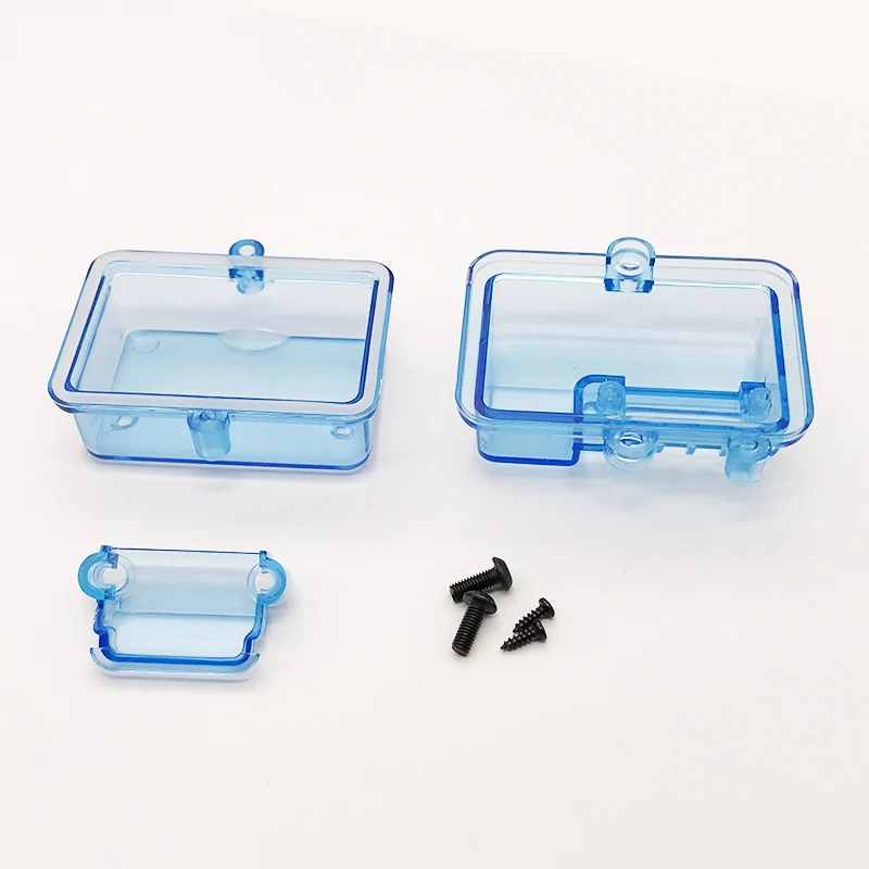 Waterproof Receiver Protector ESC Dustproof Case Transparent Box for RC Car Model 1/10 Traxxas Axial Scx10 HSP D90 D110 Part