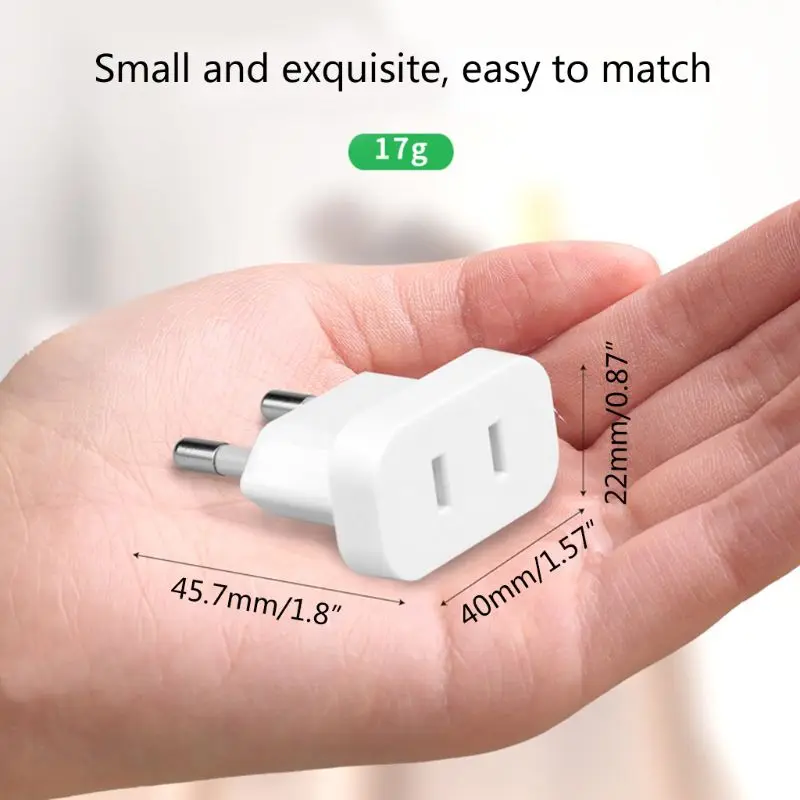 Universal Converter Travel 250V 2 หลุม 2.5A EU US Dual-ใช้