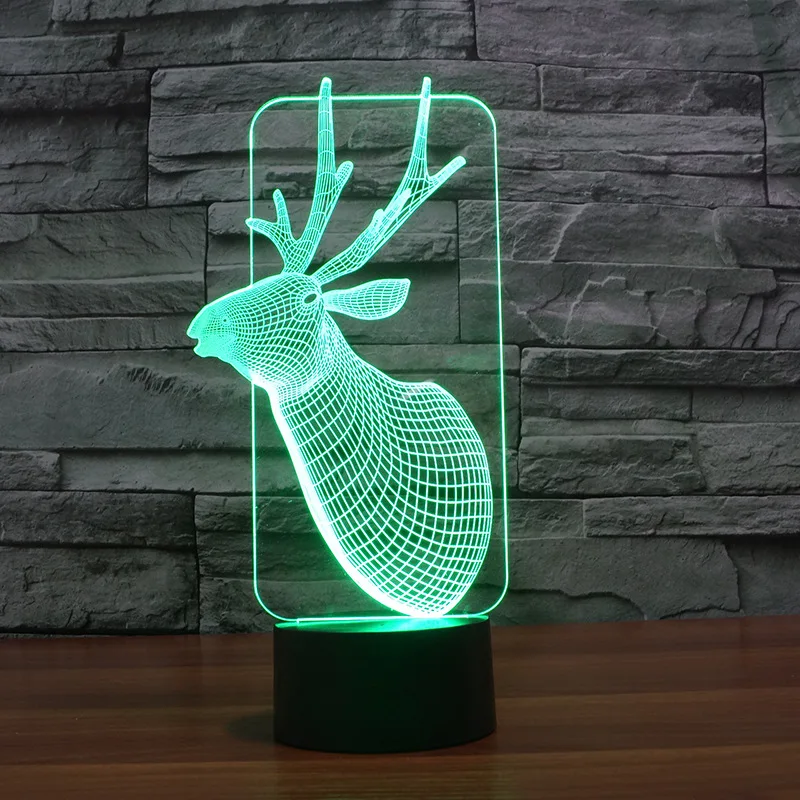 

New Vision Stereo Led 3d Lamp Colorful Ambient Romantic Gift Led Night Light Kids Room Led Christmas Decorative Lights