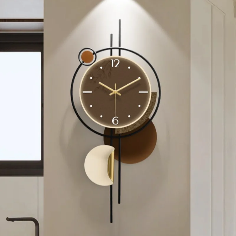 Metal Wall Clock Voice Controlled Luminous Wall Clocks Living Room Decoration Walls Watch Modern Minimalist Silent Walls Watches