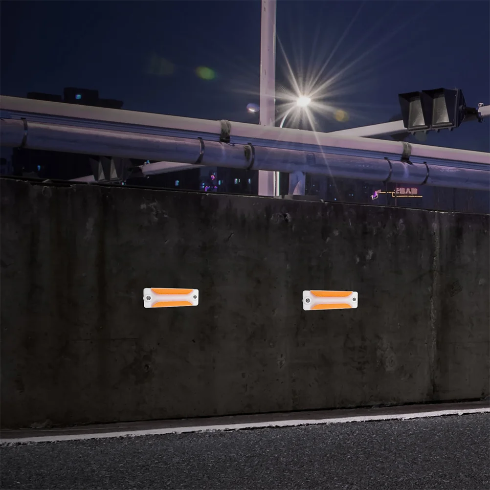 แผ่นสะท้อนแสงสำหรับทางรถวิ่ง 3 ชิ้น สำหรับโรงรถ ทางเข้าออก งานหนัก สำหรับทางหลวง สวน ถนน ป้ายสัญลักษณ์ความปลอดภัยจราจร