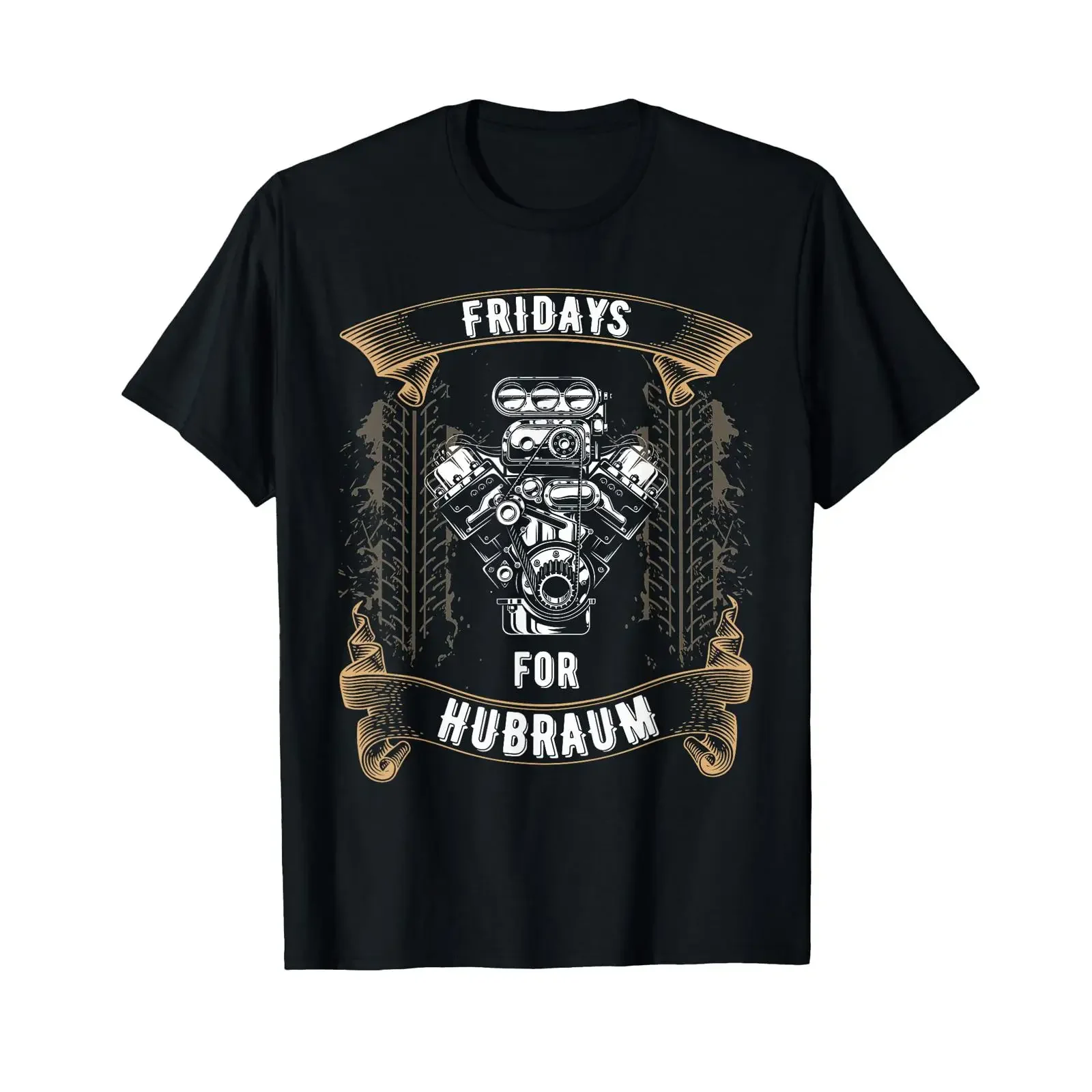 Engine Pin T Shirt with Capacity V8 vintage Washed Casual fashion Stylish homme Breathable designer clothes Slightly Versatile