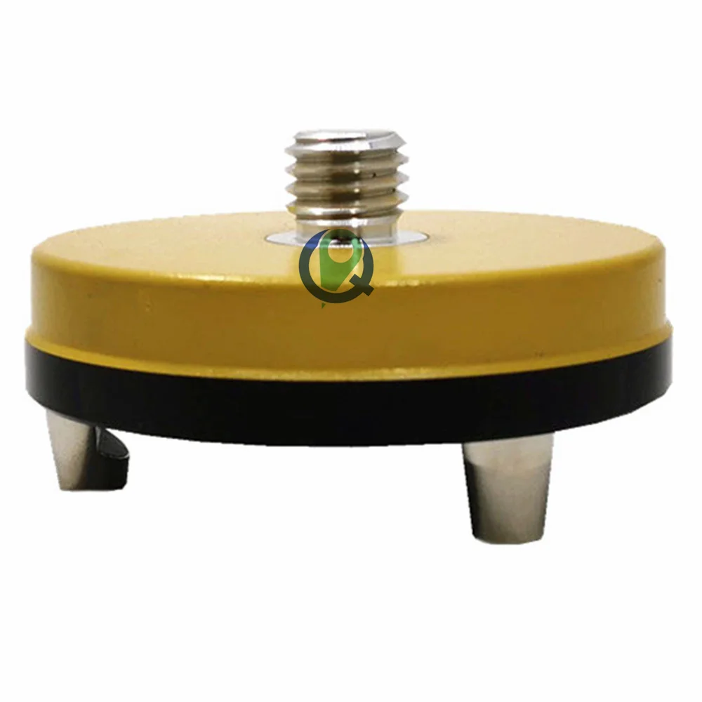 High Quality Yellow Fixed Type Three-Jaw Tribrach Adapter With 5/8\