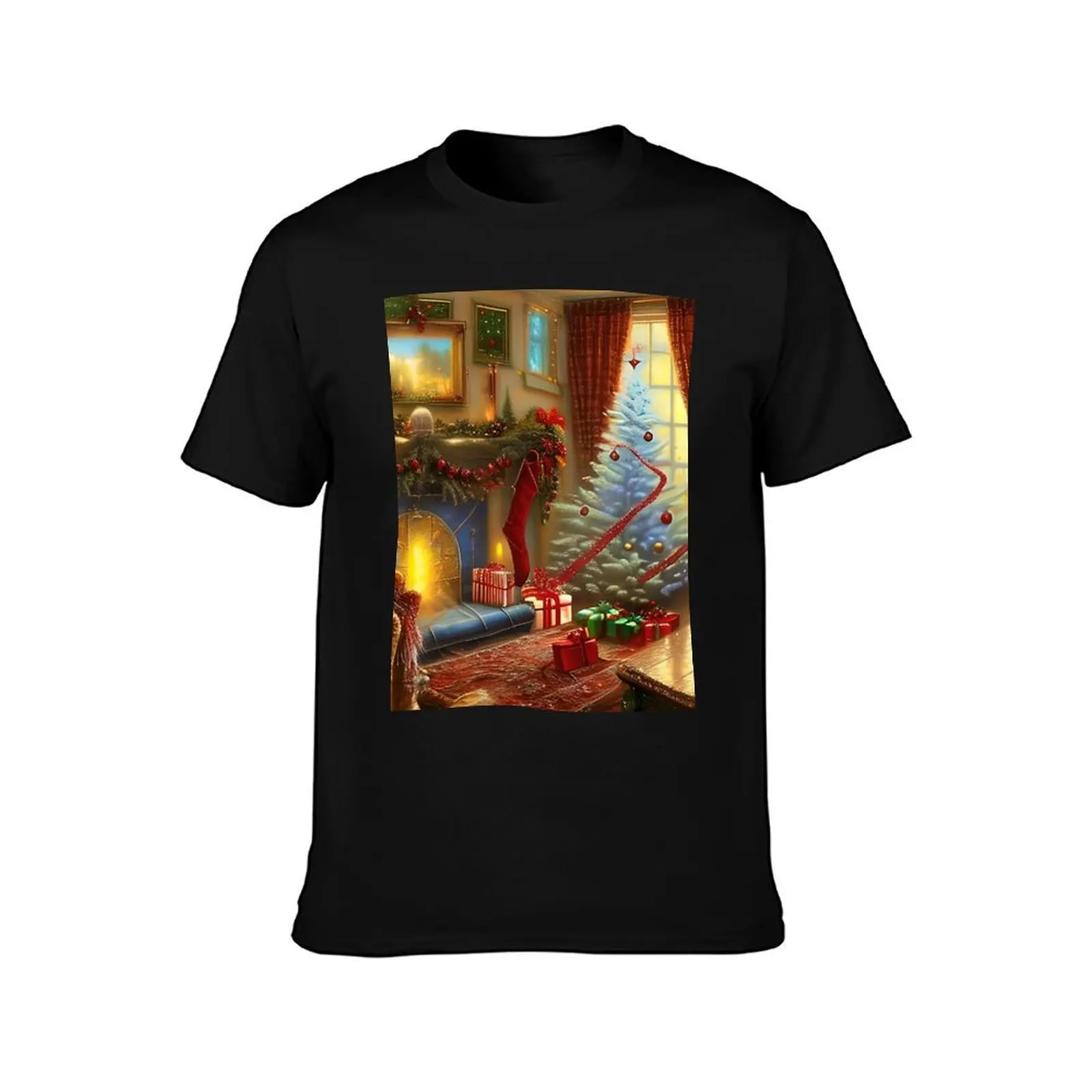 Festive Livingroom T-Shirt graphic tee shirt customs design your own plain t shirts men