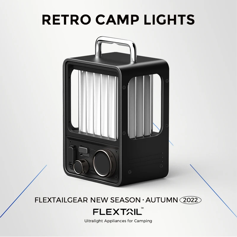 Flextailgear Retro Outdoor Camping Lamp Portable Villa Lantern Rechargeable Vintage Photo Props Outdoor Camping Lights