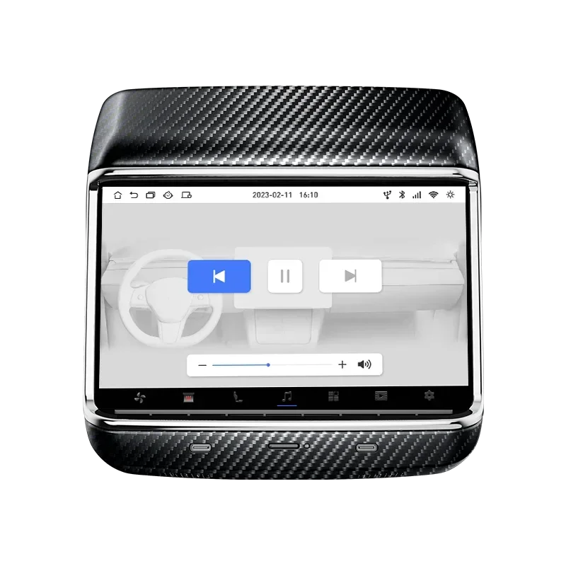 

2025/2025Ruiyyco 7,2-дюймовый отделка из углеродного волокна на заднее сиденье, развлекательный ЖК-экран, многофункциональный контроллер для модели 3 и