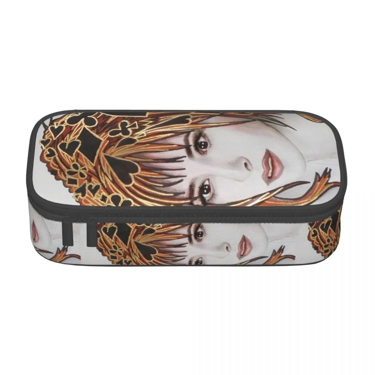 Custom Cartoon Mylene Farmer Pencil Cases for Boy Girl Large Storage French Singer Pen Bag Box Stationery