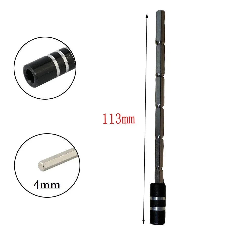 Magnetic Metal Shaft Extension Bar Rod Hex Socket Adapter Screwdriver Bit Hexagonal Handle Batch Head Extension Rod Connect Rods