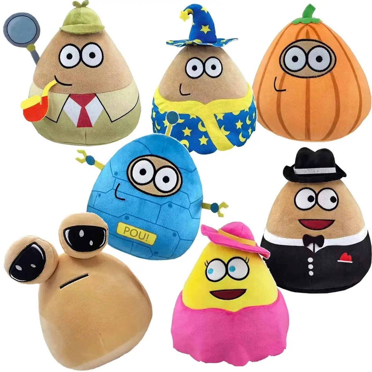 

2025 Gifts My Pet Alien Pou Plush Toys Anime Game The Maw Pou Doll Kawaii Cartoon Soft Stuffed Pillow Children Birthday Xmas Gif