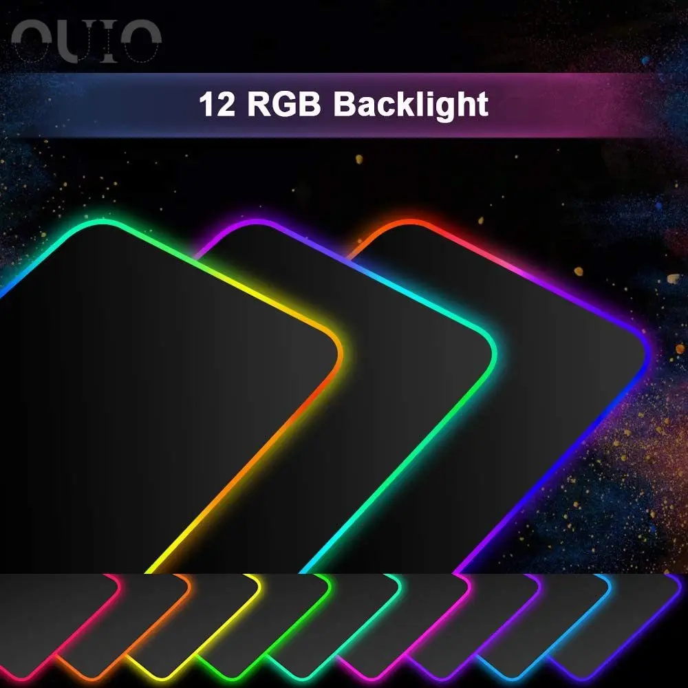 Anime Mouse Pad Sexy Girl Rgb Large Mouse Pad XXL Gamer Accessories Laptop PC Luminous Led Desk Keyboard Carpet Mat USB Desk Mat