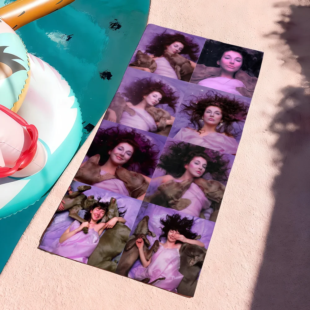 Singer Kate Bush Hounds of Love Towel Soft Pool Gift For Travel Gym Shower Camping Quick Dry Sports Large Beach Towels