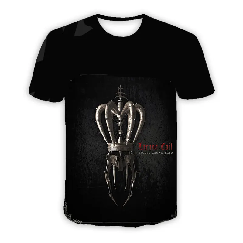 New Fashion Women/Men's 3D Print Lacuna Coil Casual T-shirts Hip Hop Tshirts Harajuku Styles Tops Clothing   H01