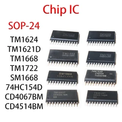 TM1624 TM1621D TM1668 TM1722 SM1668 74HC154D CD4067BM CD4514BM Packaging SOP-24 chip IC 5PCS