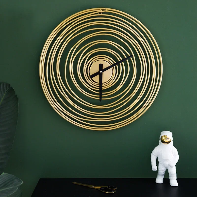

Nordic Tree Ring Wall Clock Metal Craft Silent Movement Luxury Home Decor For Living Room Entryway Bedroom Modern Artistic