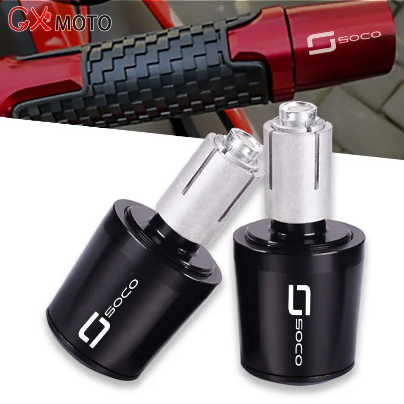 

For SUPER SOCO CPx CUx CU TC 50/MAX/WANDERER TS TSX 1500 2019-2022 Motorcycle Handle Bar Handlebar Grips Cap End handle Plugs