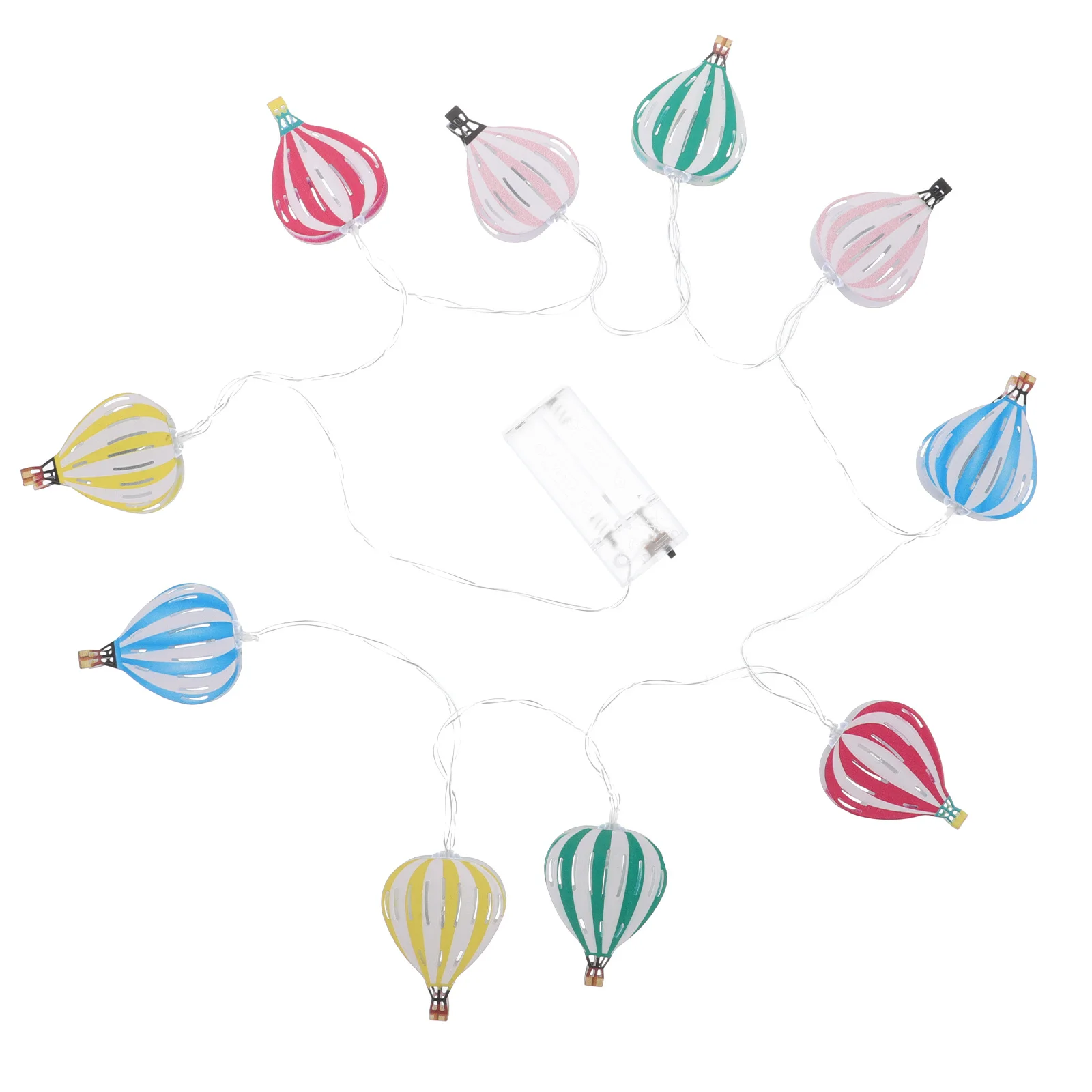 منطاد الهواء الساخن سلسلة أضواء LED تعمل أضواء داخلية مزخرفة لغرفة النوم وحفلات الزفاف والإضاءة المعلقة