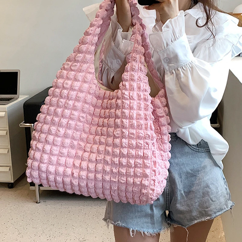 Damenmode geste ppte Umhängetasche Raum Baumwolle große Kapazität Handtasche und Geldbörse für weibliche Reise Einkaufstasche Hobos Taschen – Detail 21