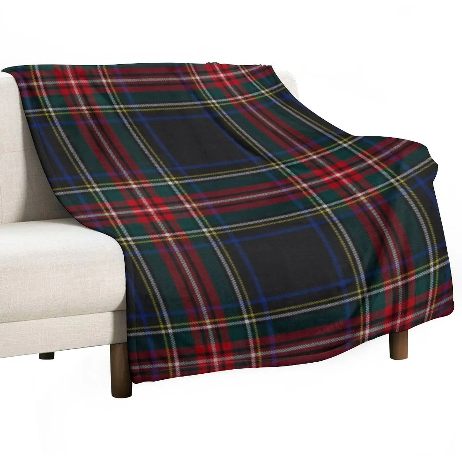 

Stewart Black Scottish Tartan Throw Blanket Blanket For Sofa Luxury Throw Blanket Summer Bedding Blankets sofa bed