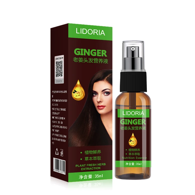 Producto para el crecimiento del cabello, suero de jengibre para el crecimiento del cabello, tratamiento para adelgazamiento del cabello, aceite esencial para el cuidado del cabello, Beauty35m