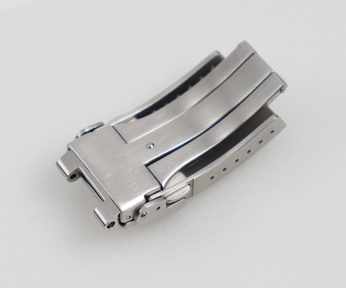 Części do zegarków Cronos Metalowa bransoletka ze stali nierdzewnej Solidne szczotkowane zapięcie 18 mm 20 mm do zegarka 62Mas