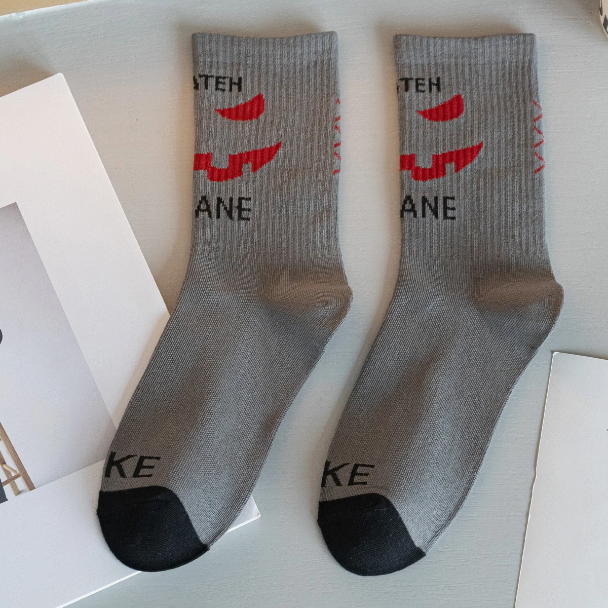 جوارب أنبوبية للكرة الطائرة الداخلية ، طبعة خاصة مضحكة قصيرة طويلة من الغجر للسيدات ، أنبوب مضلع غير قابل للتدمير ، هالالوين ، المنزل ، 3 أزواج