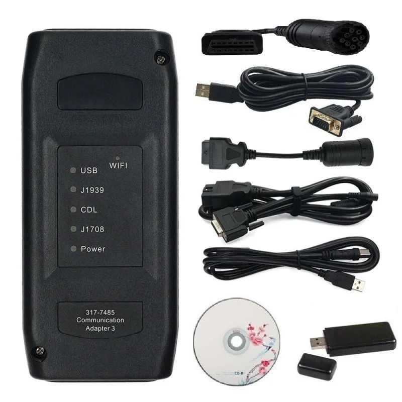 USB WIFI CAT ET3 Communication Adapter V2019A V2025A Heavy Duty Diagnostic Tool Fit For Caterpillar Truck Excavator