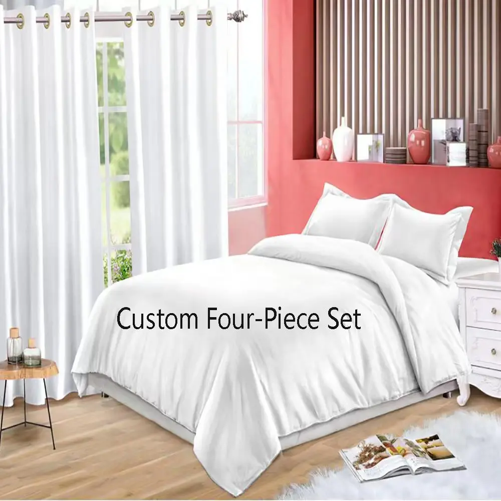 Custom Bedding Kit, Picture Custom Bedding Set of Three, 1 Quilt Cover 2 Pillowcases