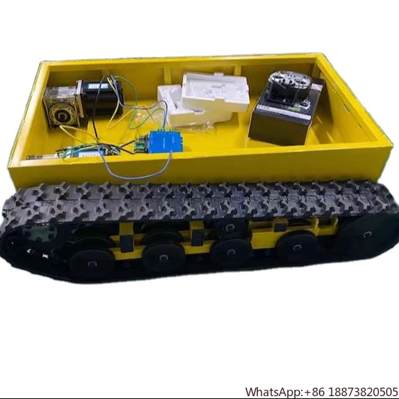 Mobile Robot Platform for intelligent robotRubber Track caterpillar rubber belt rubber crawler chassis undercarriage platform