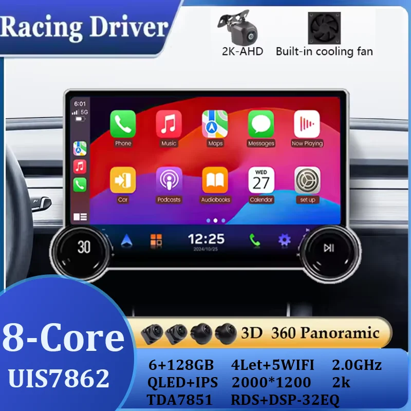 FYT7862 10/11.5Inch 2Din Android Car Radio Wireless Carplay Auto Multimedia Video Player Universal GPS Navigation DSP Car Stereo