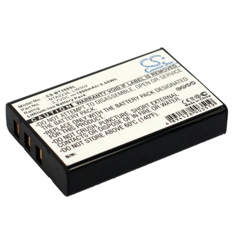 3.7V 1800mAh GPS, Navigator Battery NTA2236 for Globalsat BT-318,BT-318X,BT-335,BT-338,BT-821, For GNS 5840, 5843
