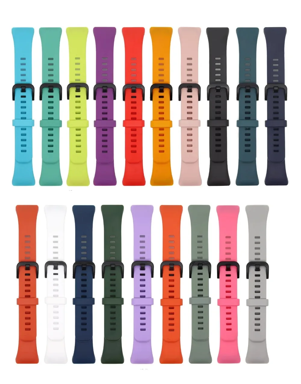 Original 1:1 Silicone strap For Huawei Band 6/Honor Band 6 Soft Replacement Adjustable wristband for Huawei Band 6 Accessories