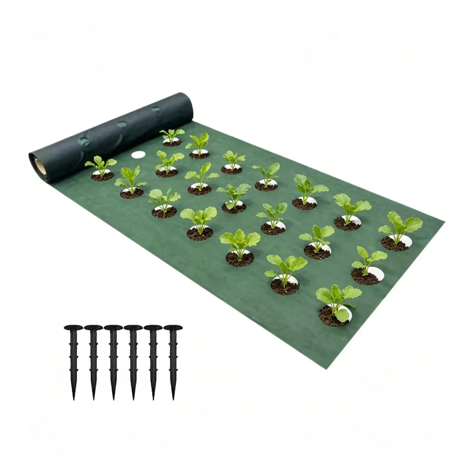 Garden Fabric Aerated 19.7x3.3ft Heavy Duty Woven Aerated Outside Grass Block Fabric For Landscaping Lawn Patio Greenhouse