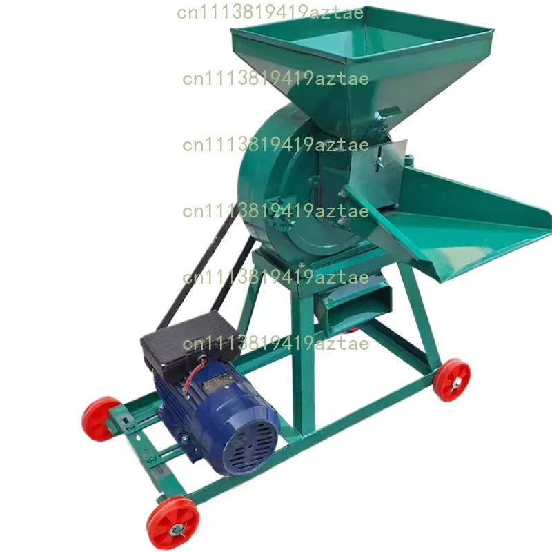 Automatic Bagging Livestock Feed Hammer Mill, Corn Grain Grinder Crusher Grain Chopper for Animal Feed Processing