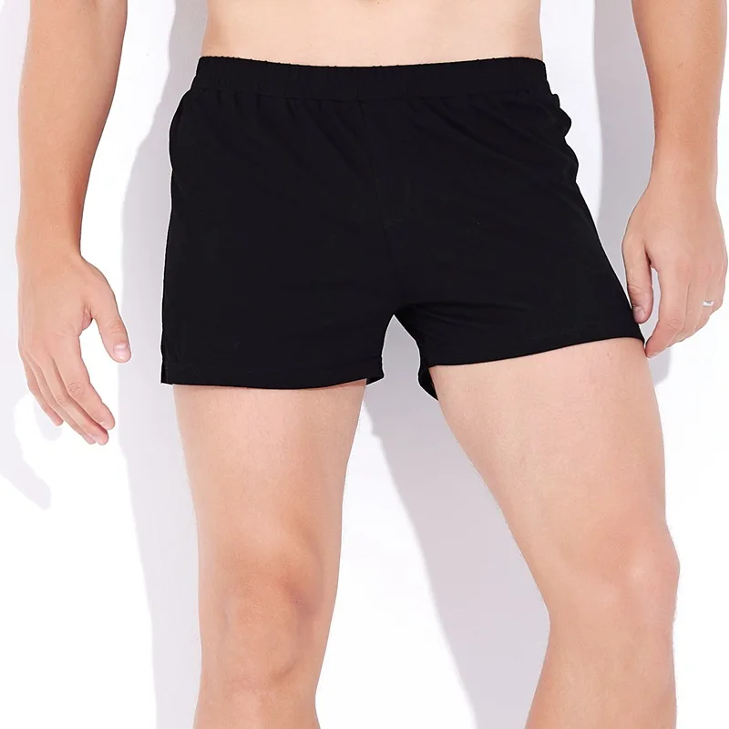 Heavywood Men Leisure Shorts 2025Summer New Sexy Elastic Waist Skinny Shorts Plus Size Male Casual Beach Short Pants Black White