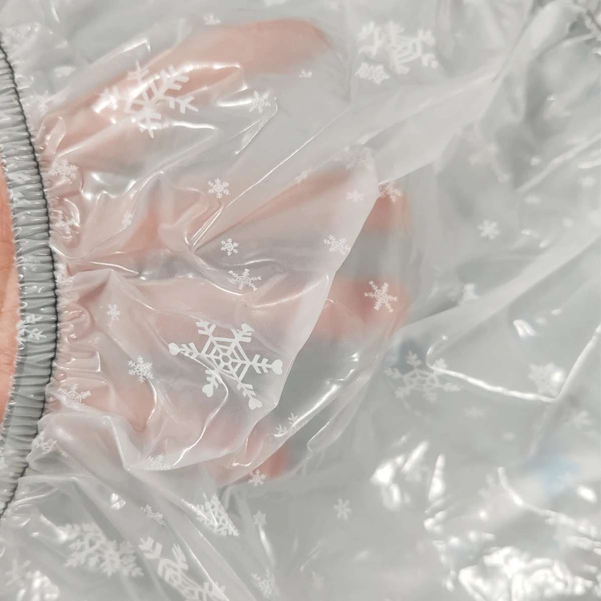 2 ชิ้น ABDL ผ้าอ้อมผู้ใหญ่แบบสวมใส่ ป้องกันการรั่วซึม ทำจากพลาสติก PVC กางเกงในแบบใส ลายเกล็ดหิมะ ของขวัญคริสต์มาส