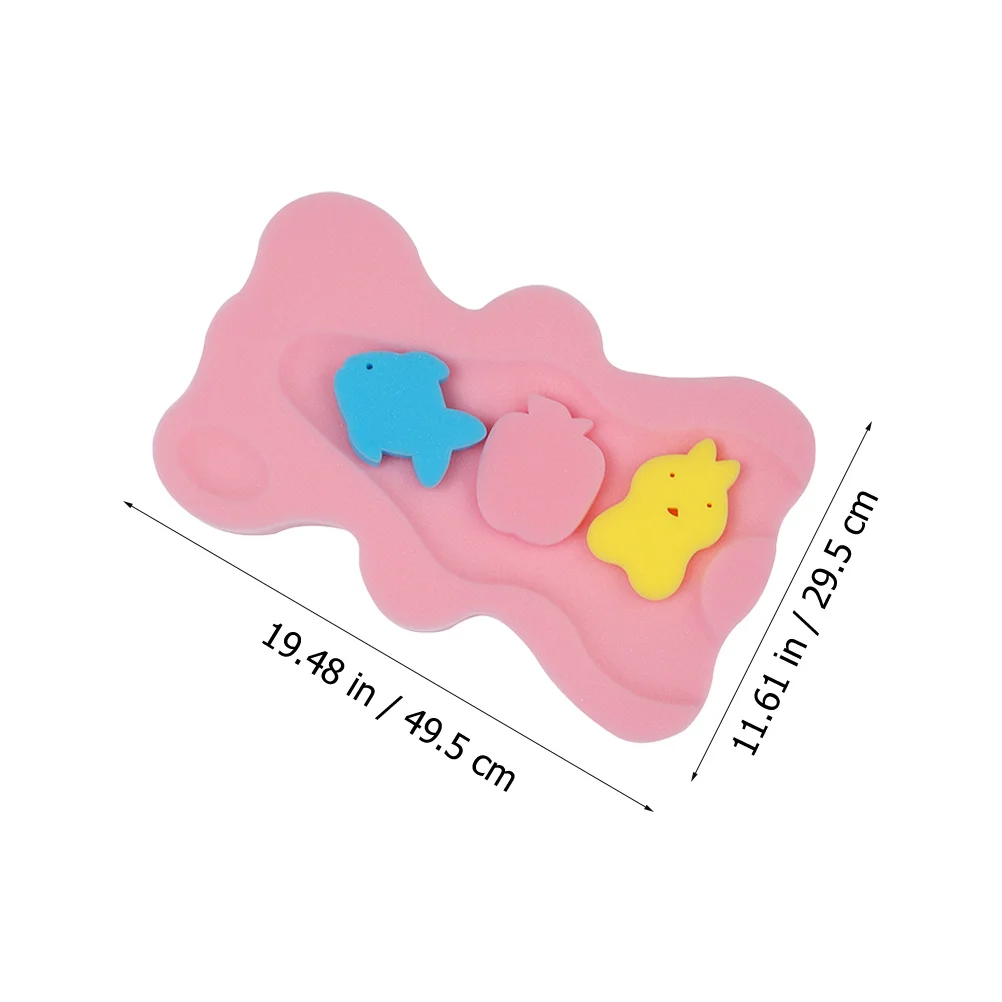 

2 шт., детская подушка из губки для ванны, противоскользящий коврик для новорожденных, удобный дышащий, легкий, экономичный, поддержка для купания, подарок