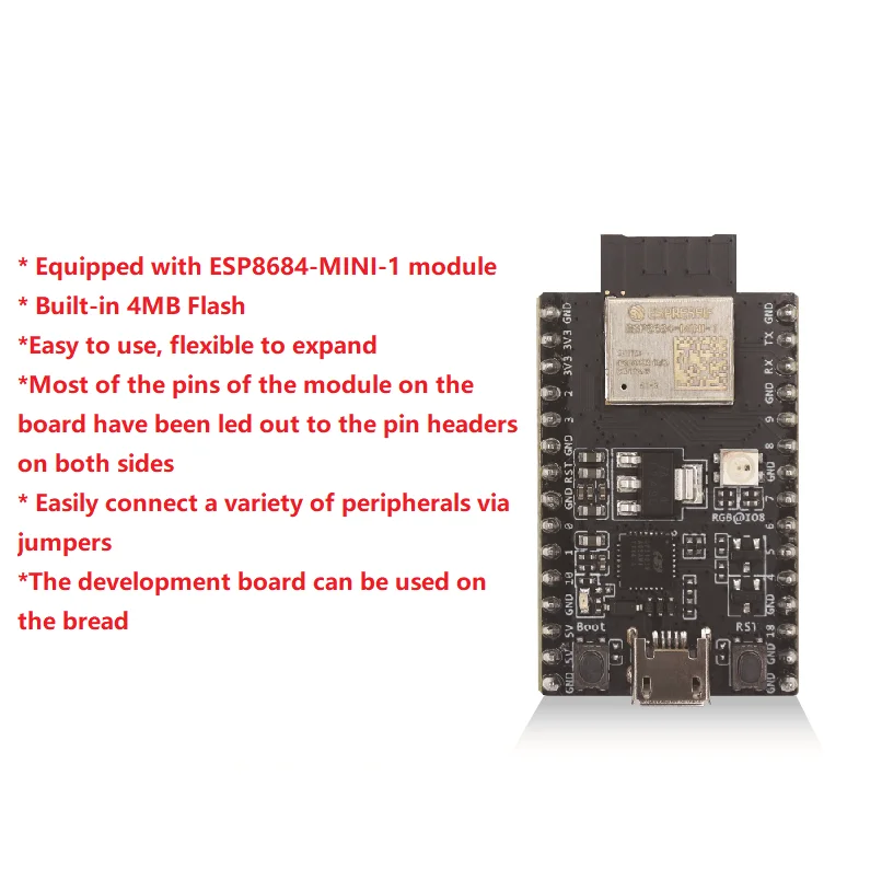 Scheda di sviluppo ESP8684-DevKitM-1, scheda di sviluppo modulo ESP8684-MINI-1 integrata