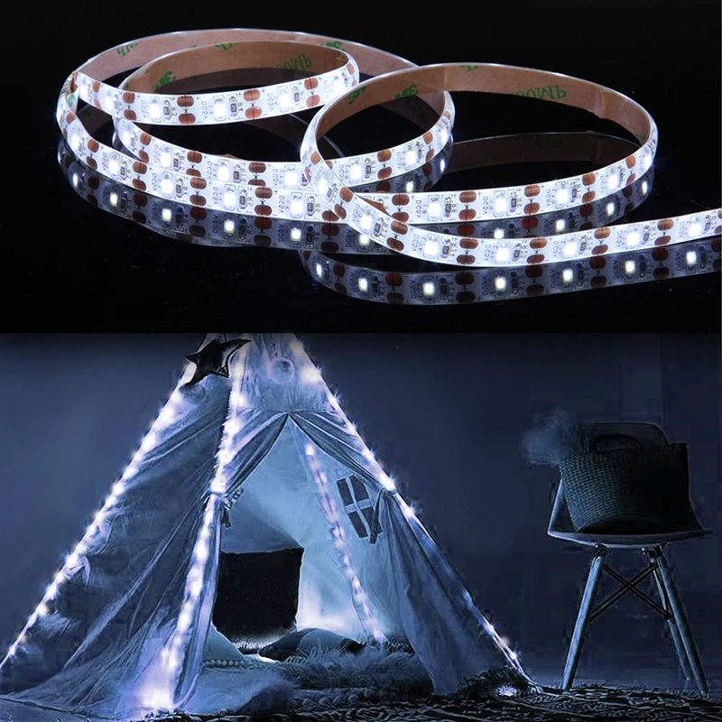 LED Strip 5050 5630 2835 RGB lights 12V 5M Flexible Home Kitchen Decoration lamp Waterproof 300 LED Tape Diode Ribbon 60LEDs/M