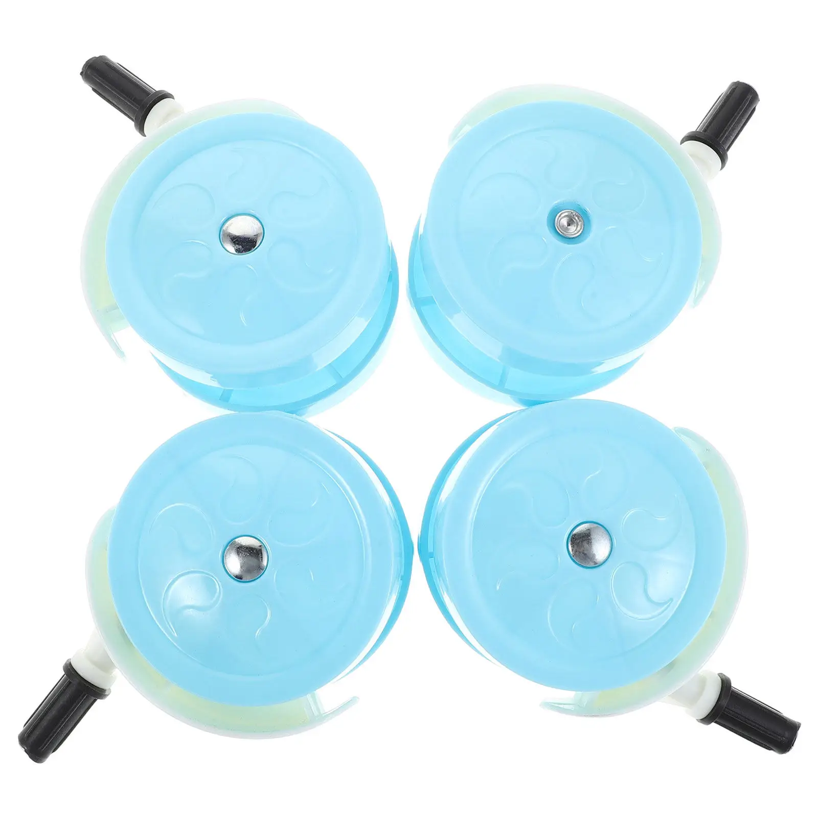 4Pcs Baby Walker Wheels Universal Plastic Silent Casters 3.73x2.59 Easy Attach Replacement Walker Wheel Stroller Parts
