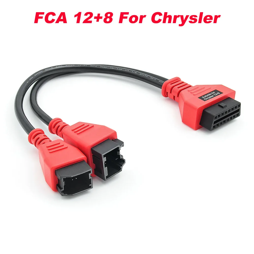 

Обходной кабель сканера для Chrysler FCA 12 + 8 OBD2, подходит для модуля шлюза безопасности Chryslers, работает на MaxiSys/IM608/Launch X431V